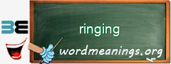 WordMeaning blackboard for ringing